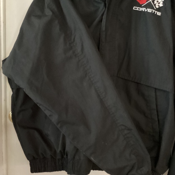 Corvette WinnerMate Colorblock Windbreaker Black/Red Jacket size XL - Picture 5 of 10